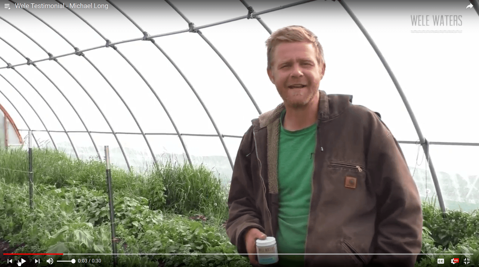 Michael Long, Biodynamic Farmer, Rejuvenates with Wele Waters